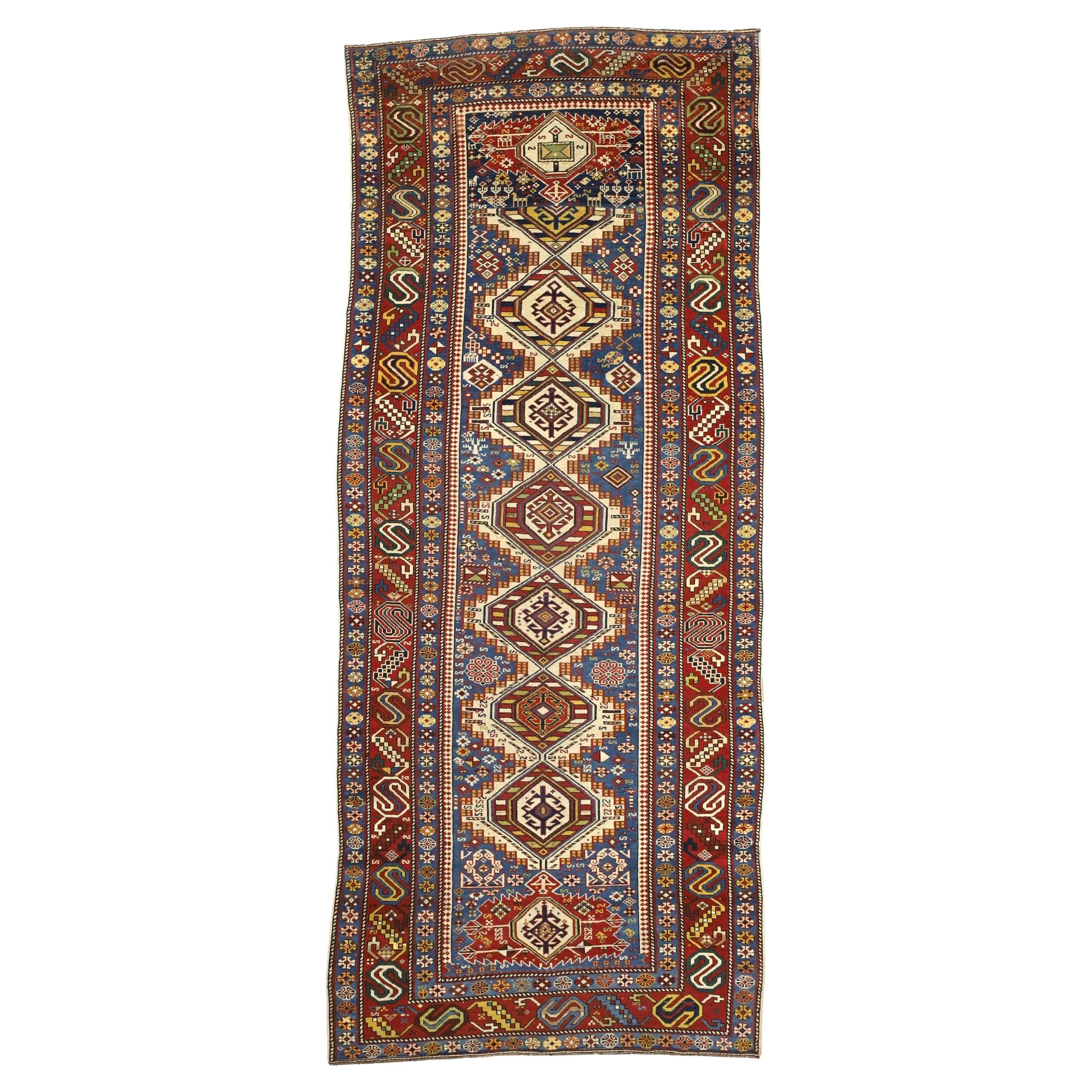 Tapis ancien caucasien Shirvan 3'9" x 8'11