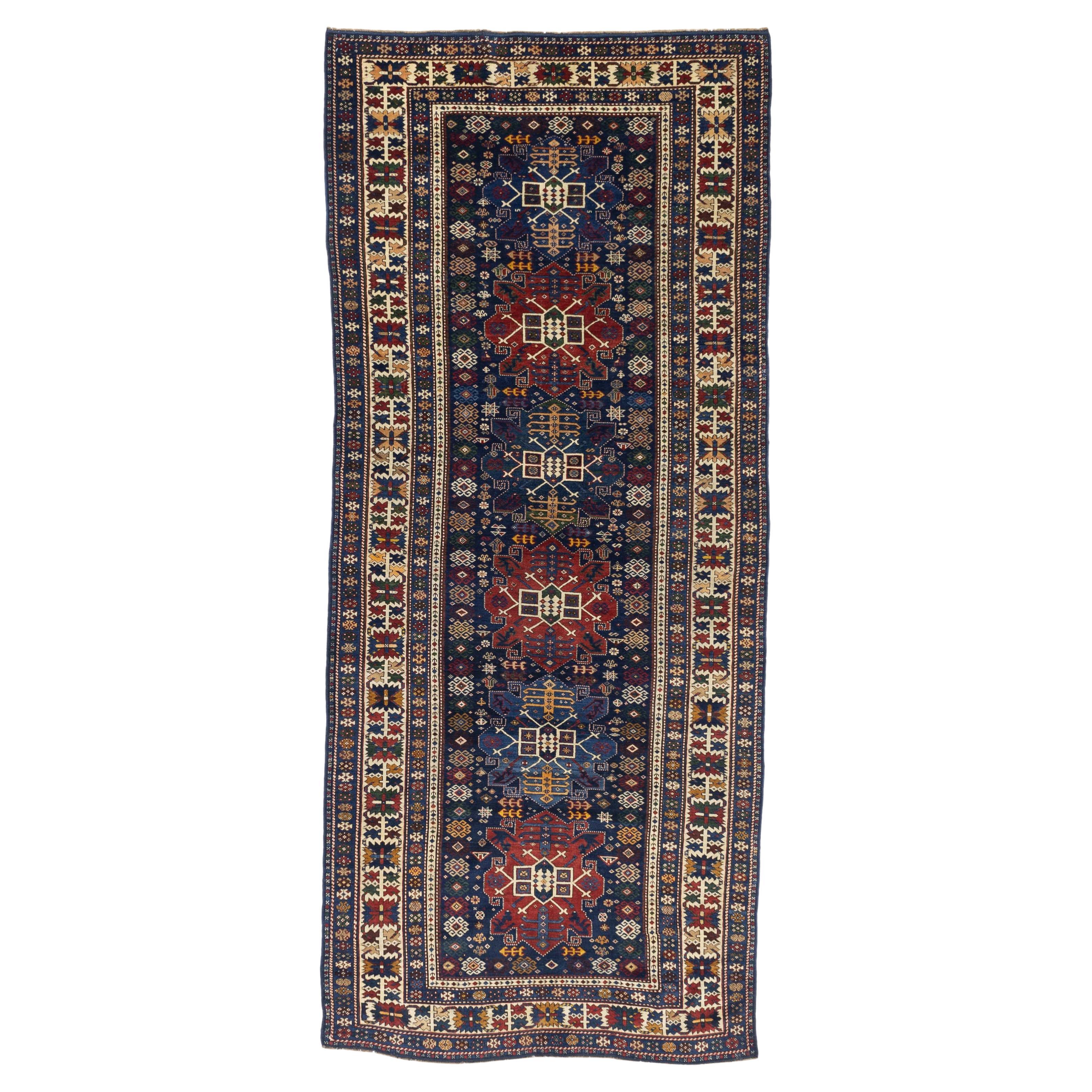 Antique Caucasian Shirvan Rug 4'1" x 9’10”