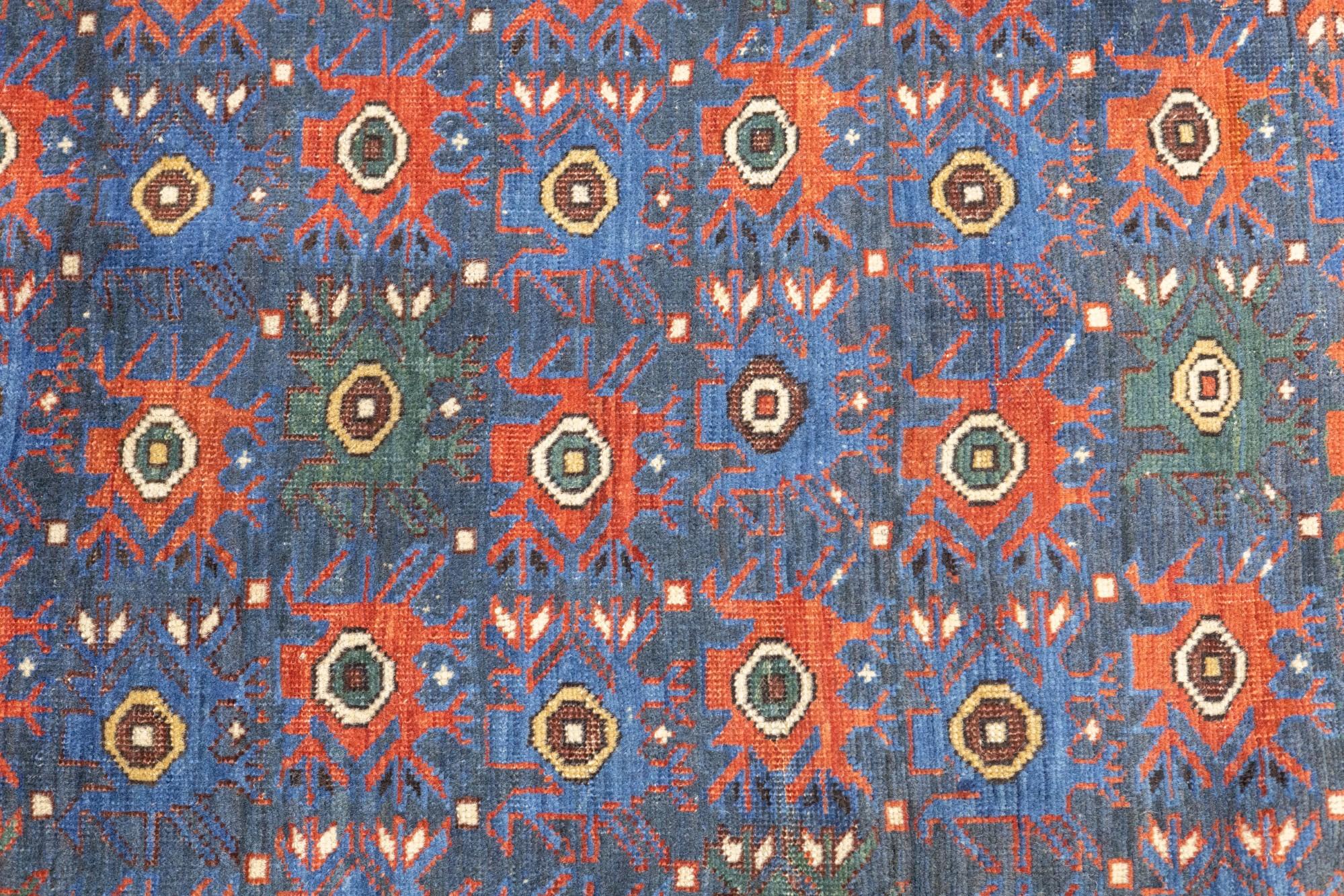 Caucasien Tapis Shirvan caucasien ancien 4'7'' x 6'6'' en vente