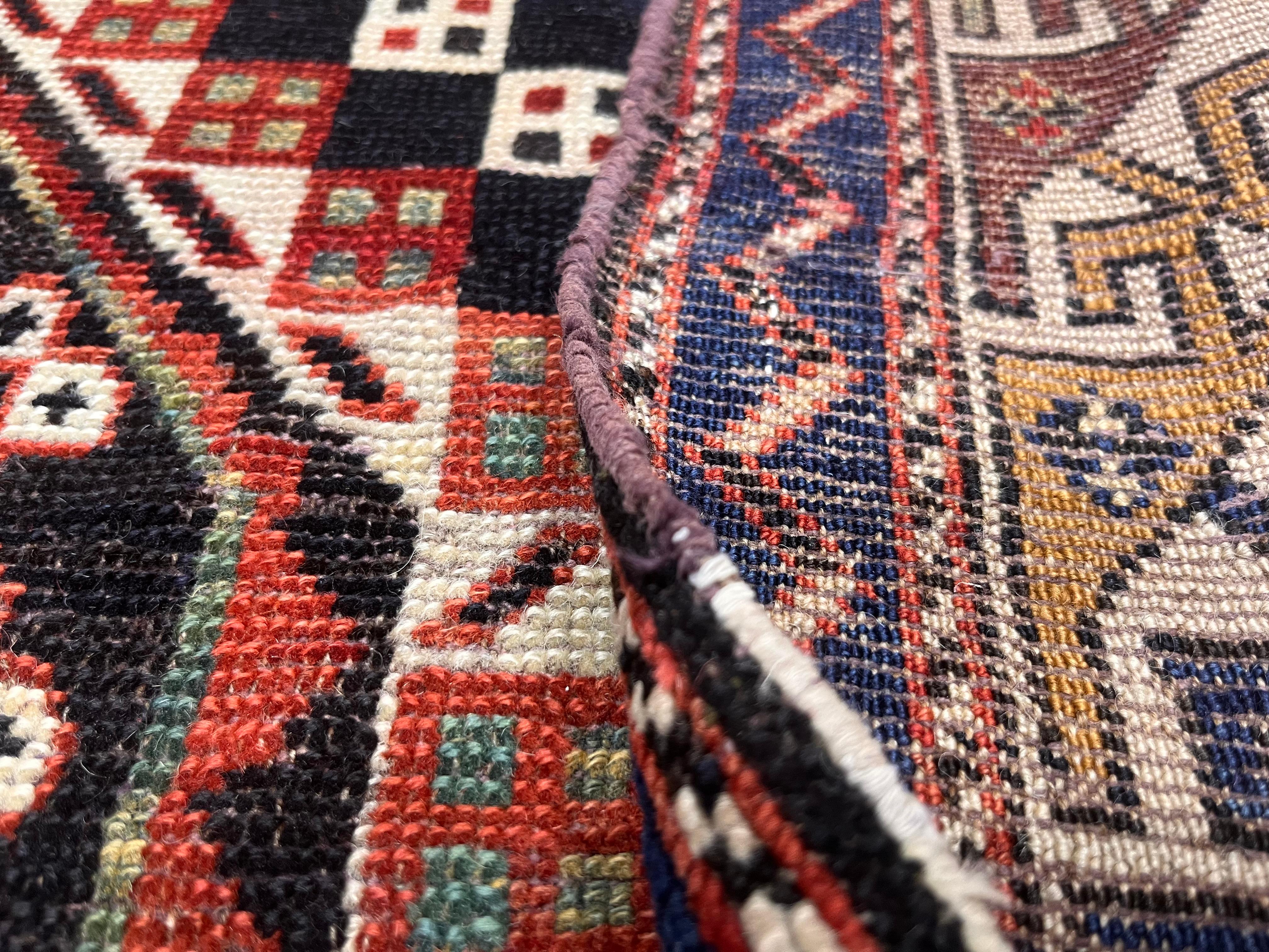 Tapis ancien caucasien Shirvan 5'10