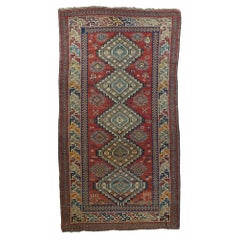Tapis ancien caucasien Shirvan 5'3'' x 9'7'' (en anglais)