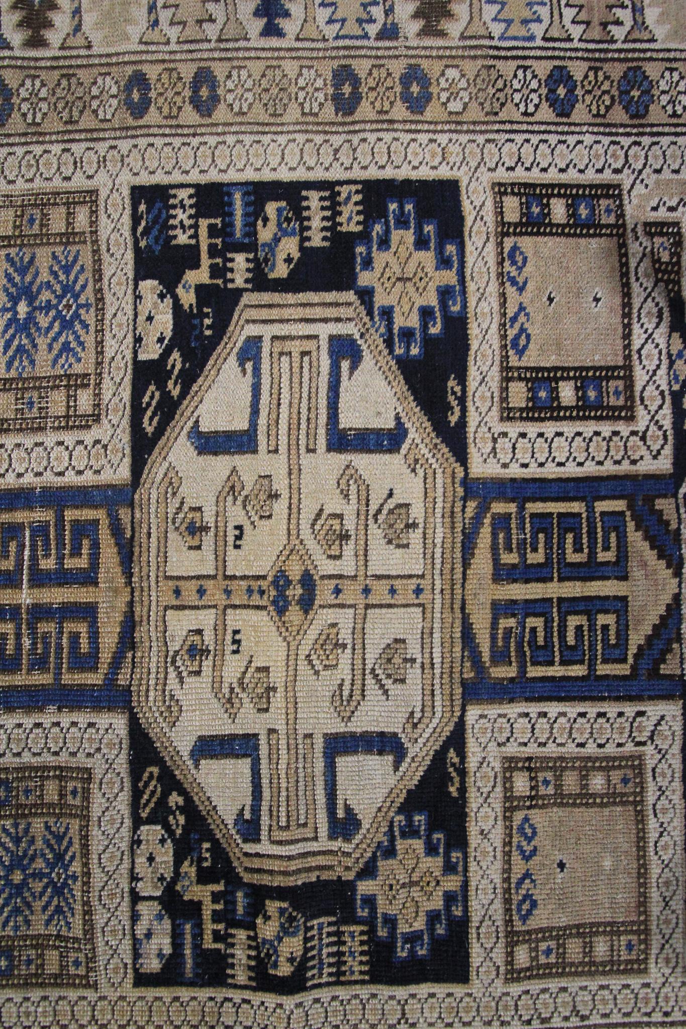Antique Caucasian Shirvan Rug Antique Shirvan Rug Geometric For Sale 1