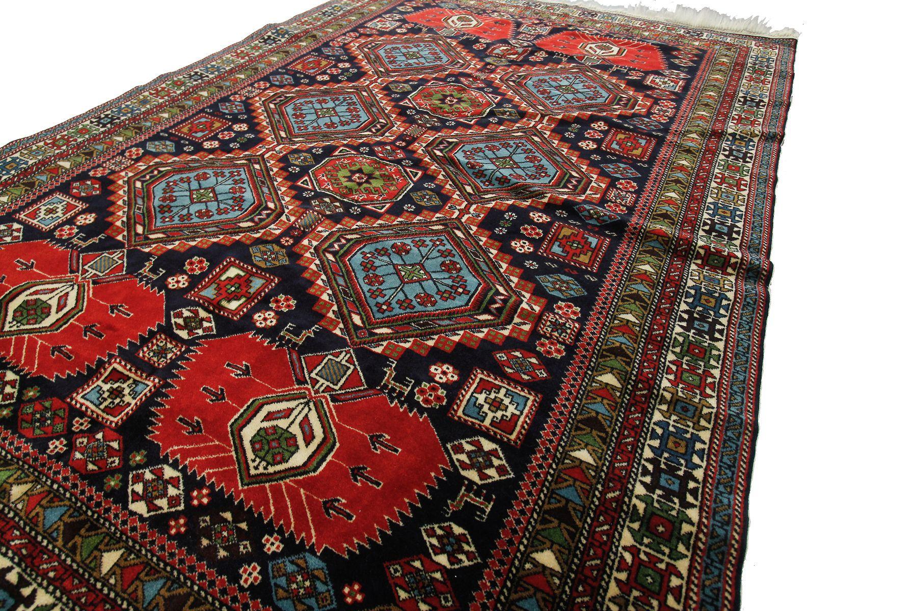 Hand-Knotted Antique Caucasian Shirvan Rug Caucasian Collector Rug Geometric Handmade For Sale