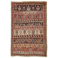 Tapis Shirvan caucasien ancien, circa 1880  3'6 x 5'5