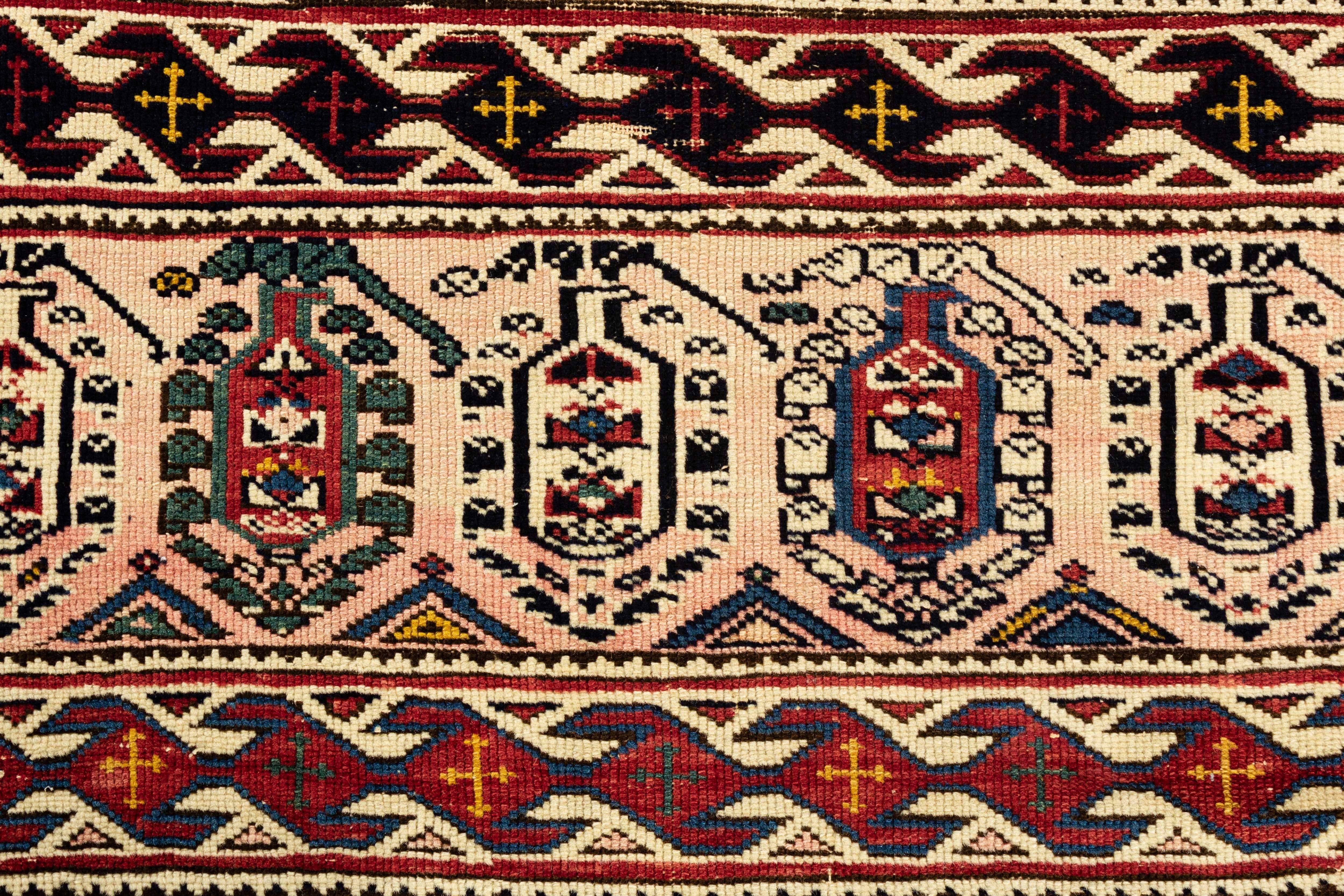 Antique Caucasian Shirvan Rug, circa 1880  3'6 x 5'5 In Good Condition For Sale In Secaucus, NJ