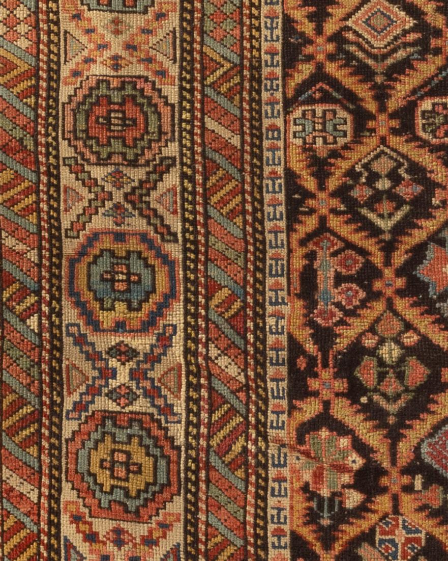 19th Century Antique Caucasian Shirvan Rug, circa 1880 For Sale