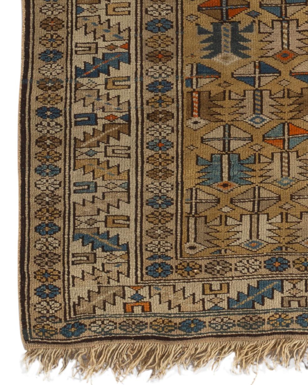 XIXe siècle Tapis Shirvan caucasien ancien, circa 1880 en vente