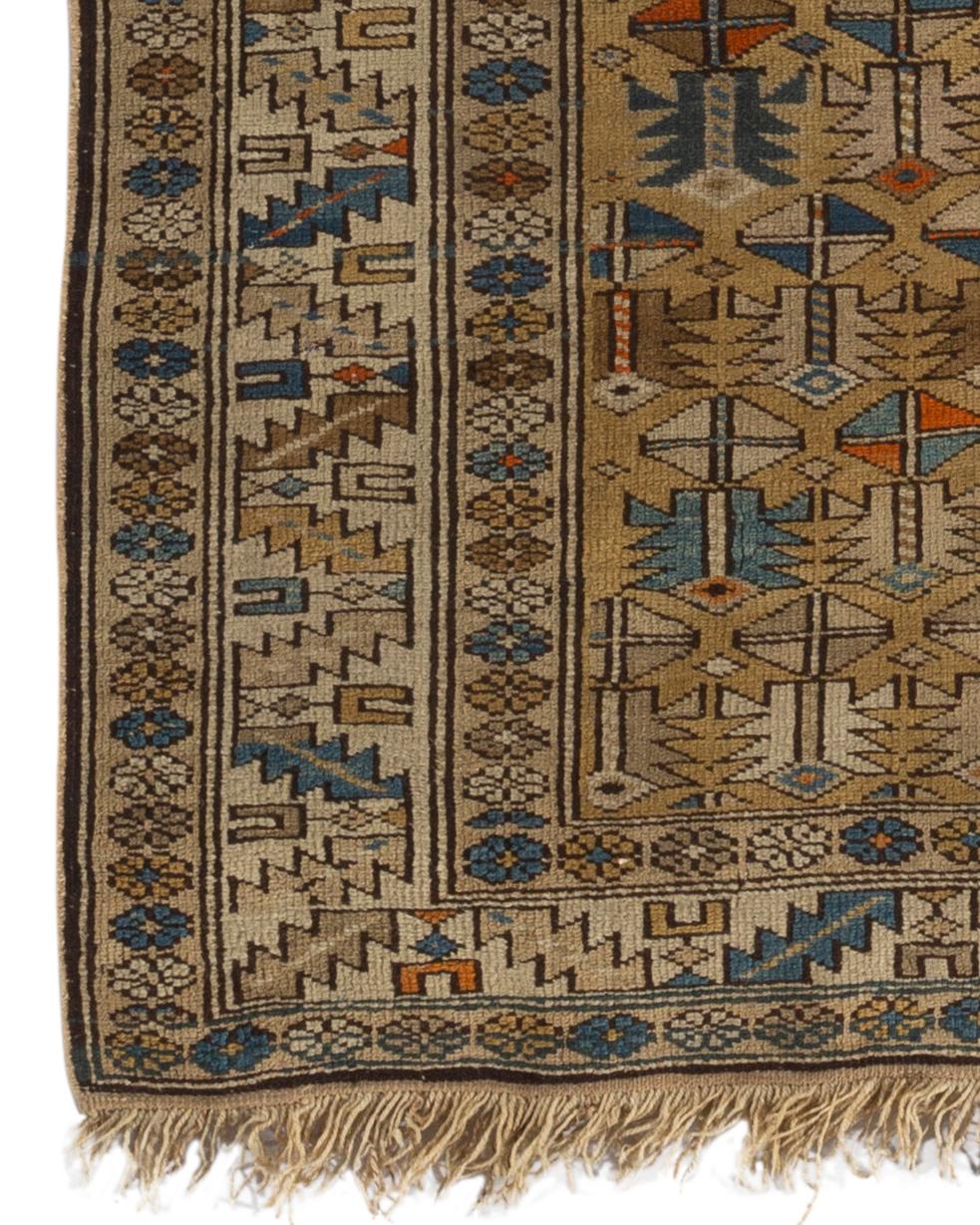 Antique Caucasian Shirvan Rug, circa 1880 For Sale 1