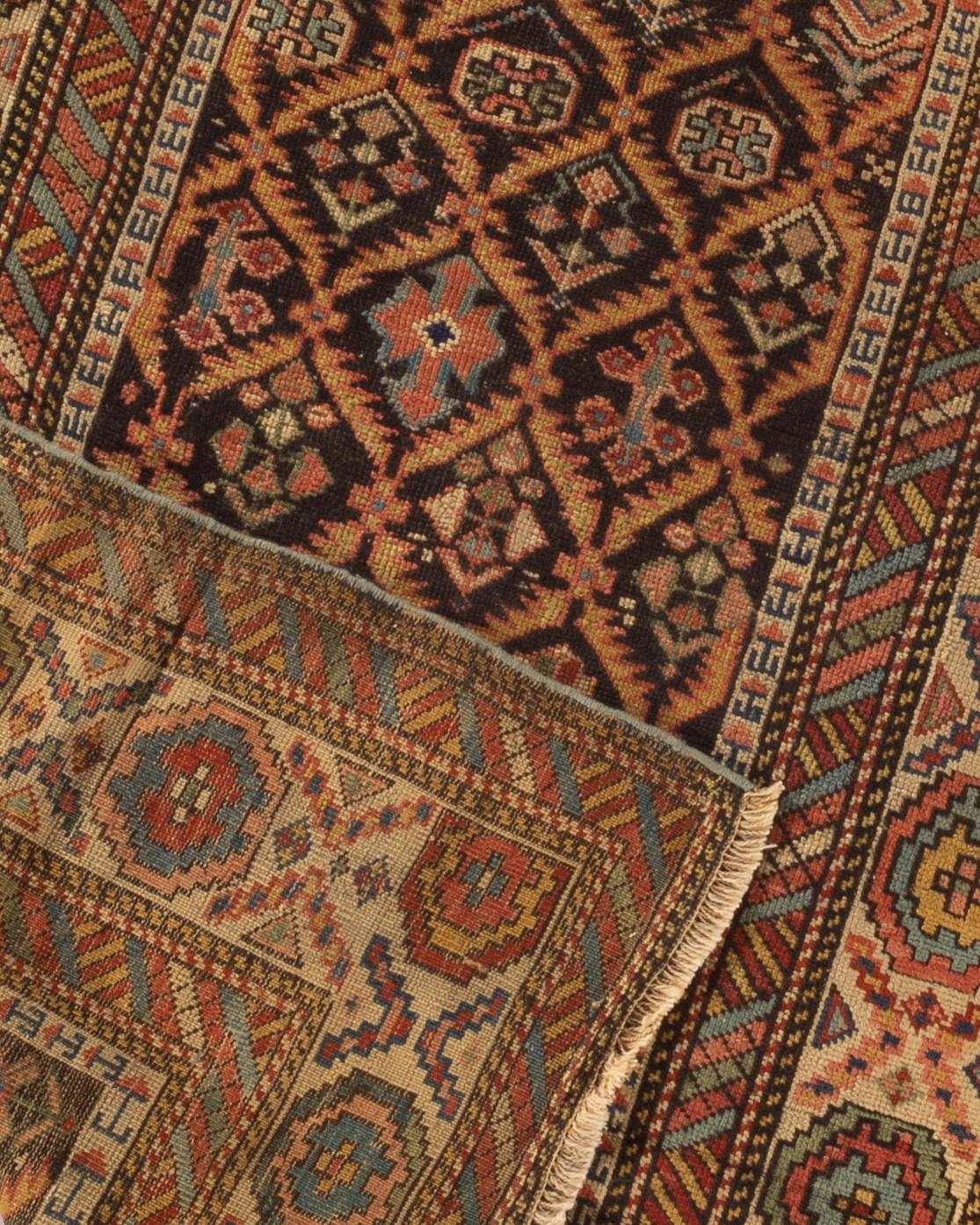 Wool Antique Caucasian Shirvan Rug, circa 1880 For Sale