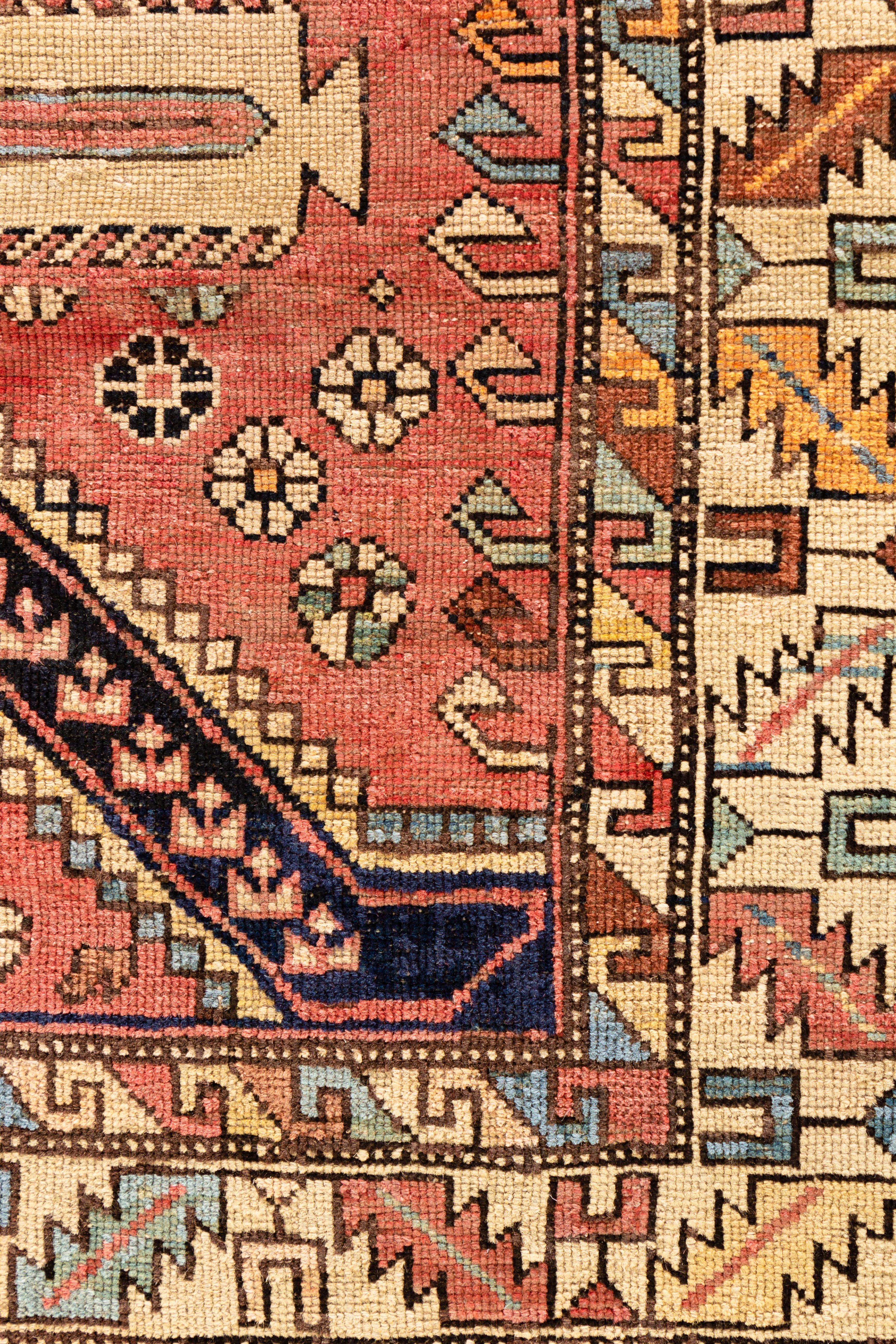 Antique Caucasian Shirvan Rug, circa 1880  4'1 x 4'10 For Sale 1