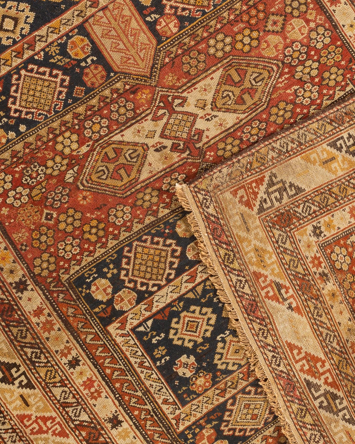 Antiker kaukasischer Schirwan-Teppich, um 1880 im Angebot 1
