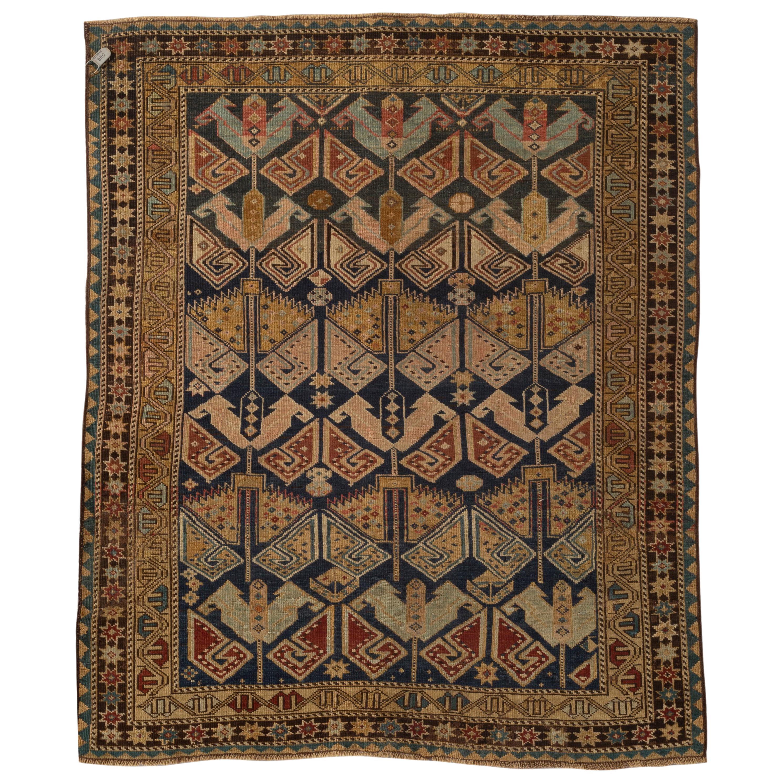 Antico tappeto caucasico Shirvan, 1880 circa