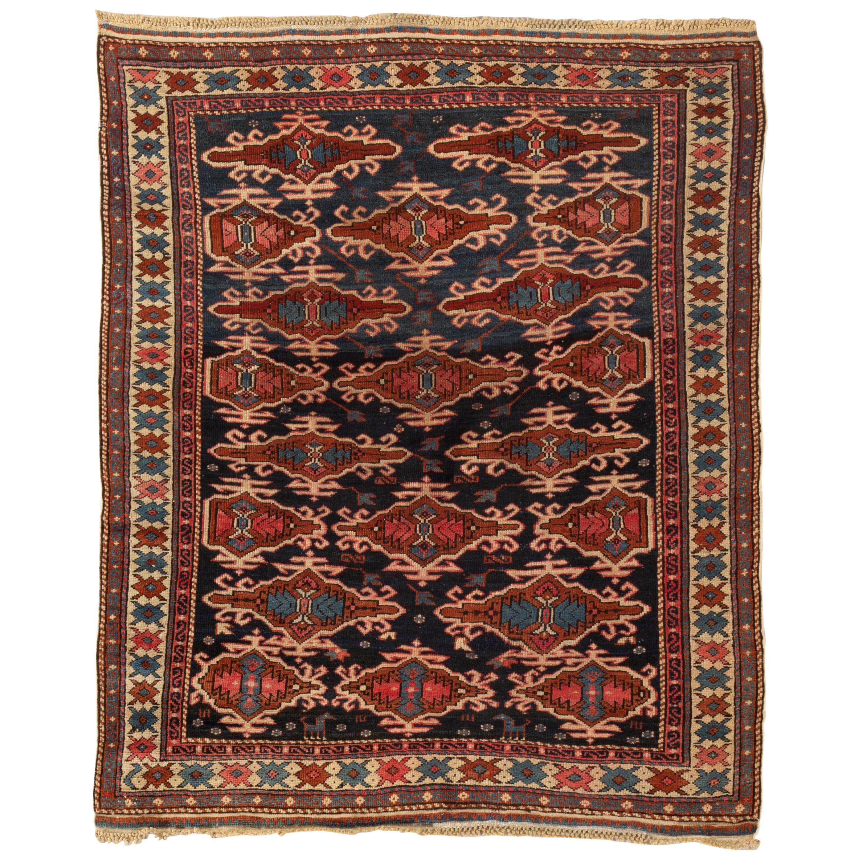 Tapis Shirvan caucasien ancien, circa 1880