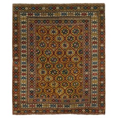 4
 x 4
4

 Antique Caucasian Shirvan Rug. Circa 1880. Tapis unique en son genre