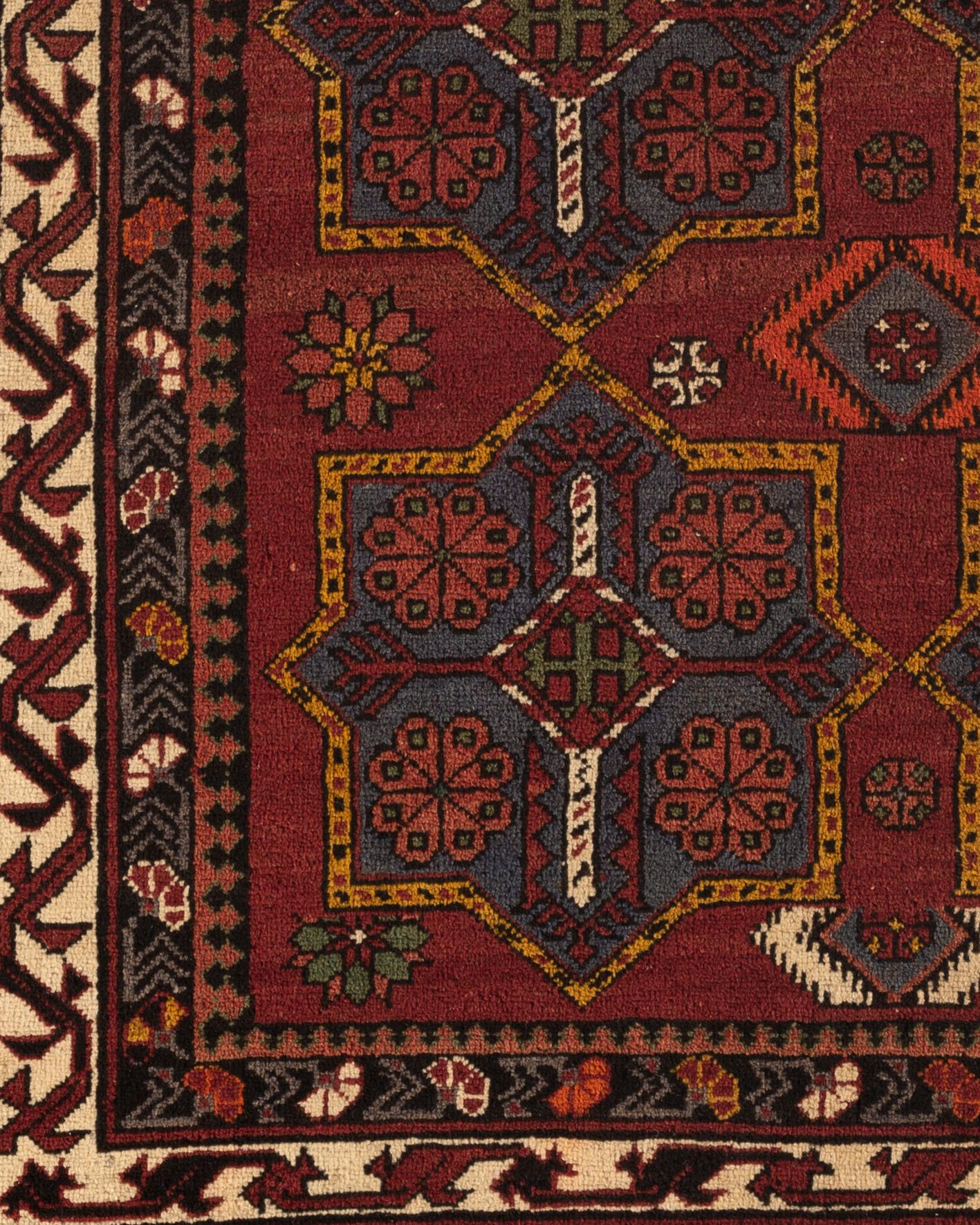 20th Century Antique Caucasian Shirvan Rug, circa 1900 For Sale