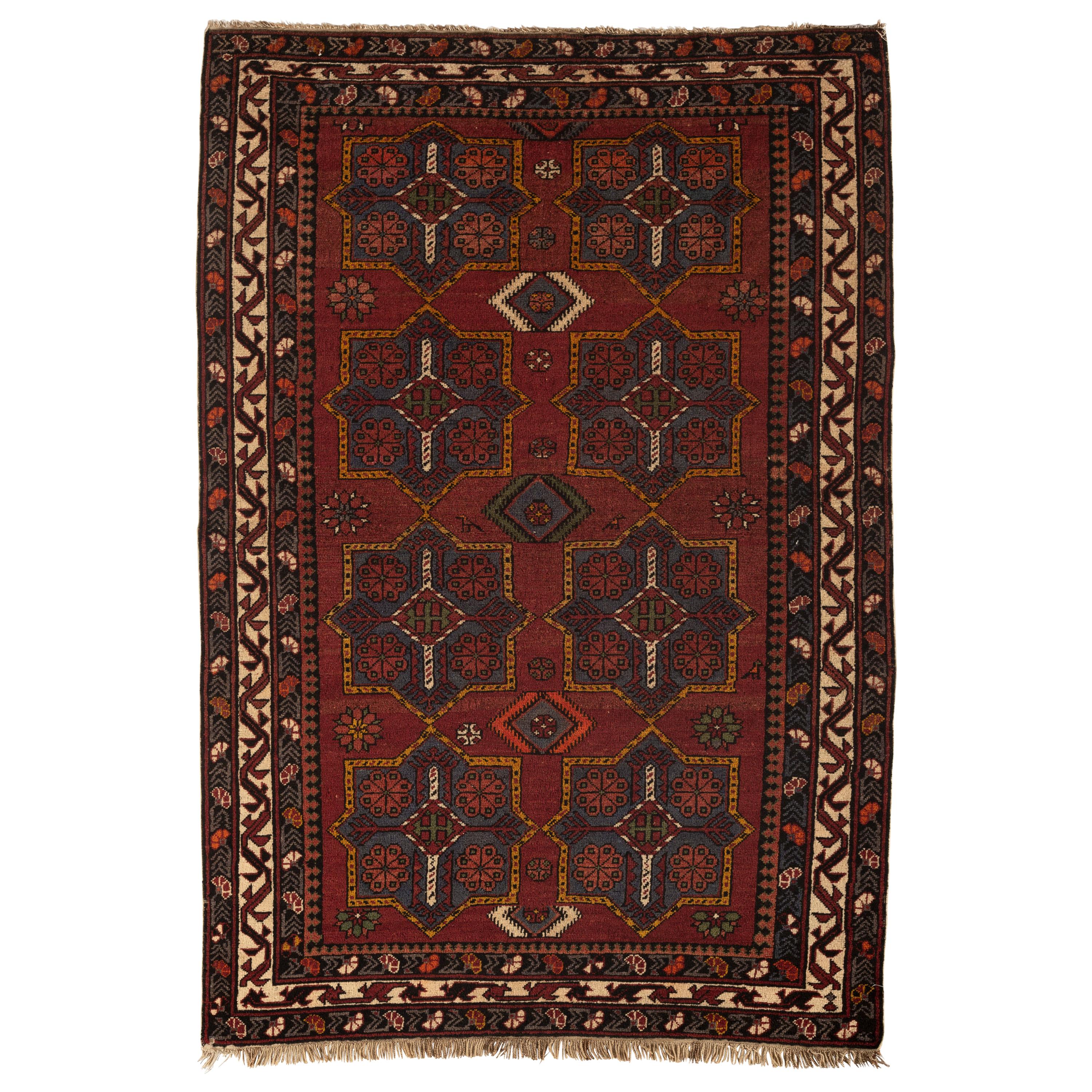 Antiker kaukasischer Schirwan-Teppich, um 1900