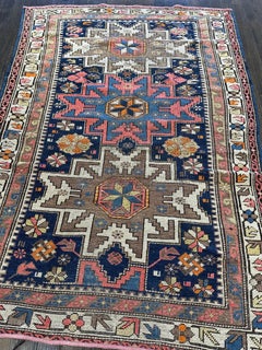 Antique Caucasian Shirvan Rug circa 1910 3’2x4’7”