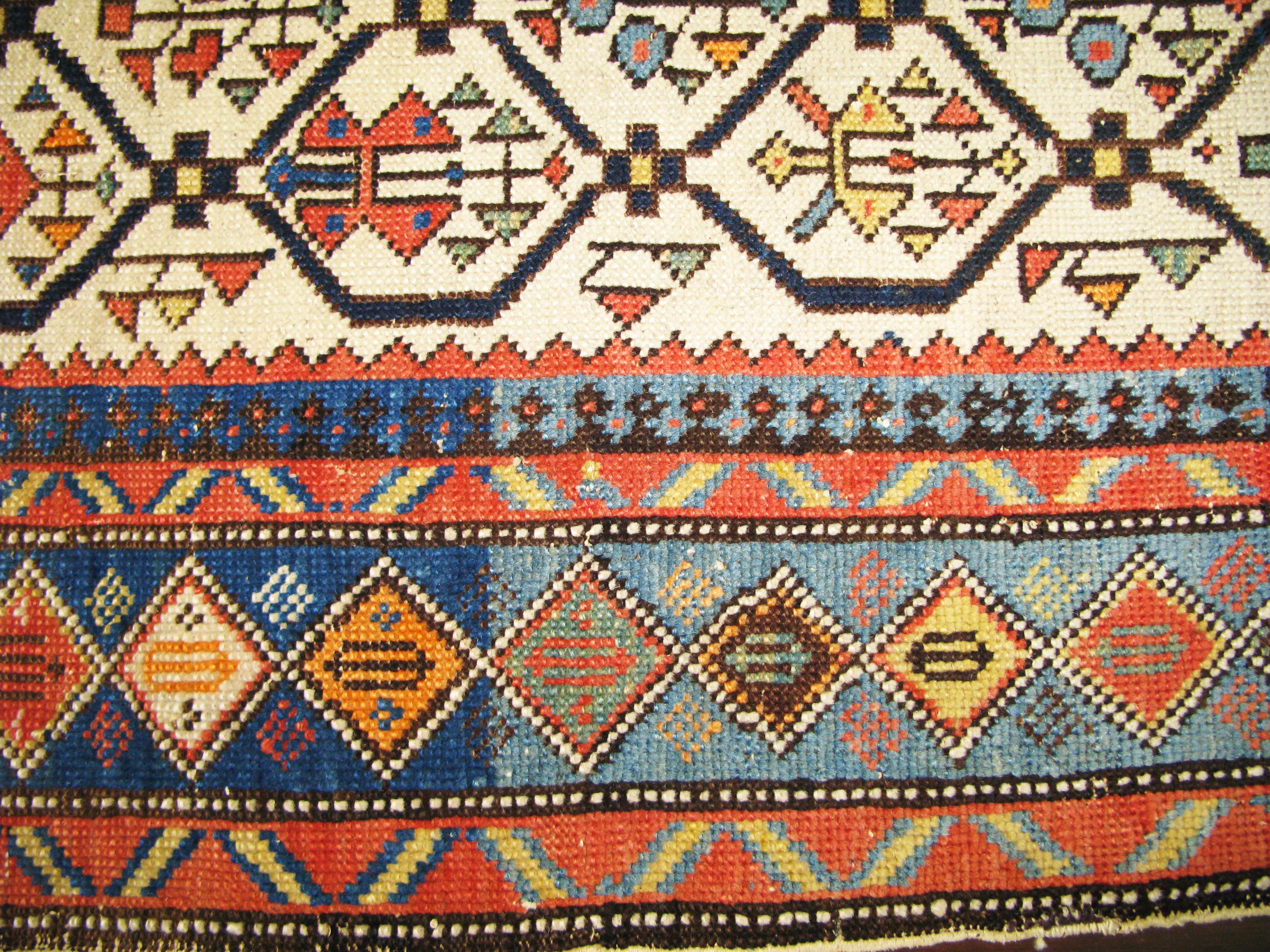 Antique Caucasian Shirvan/ Kazak Rug, 3'6
