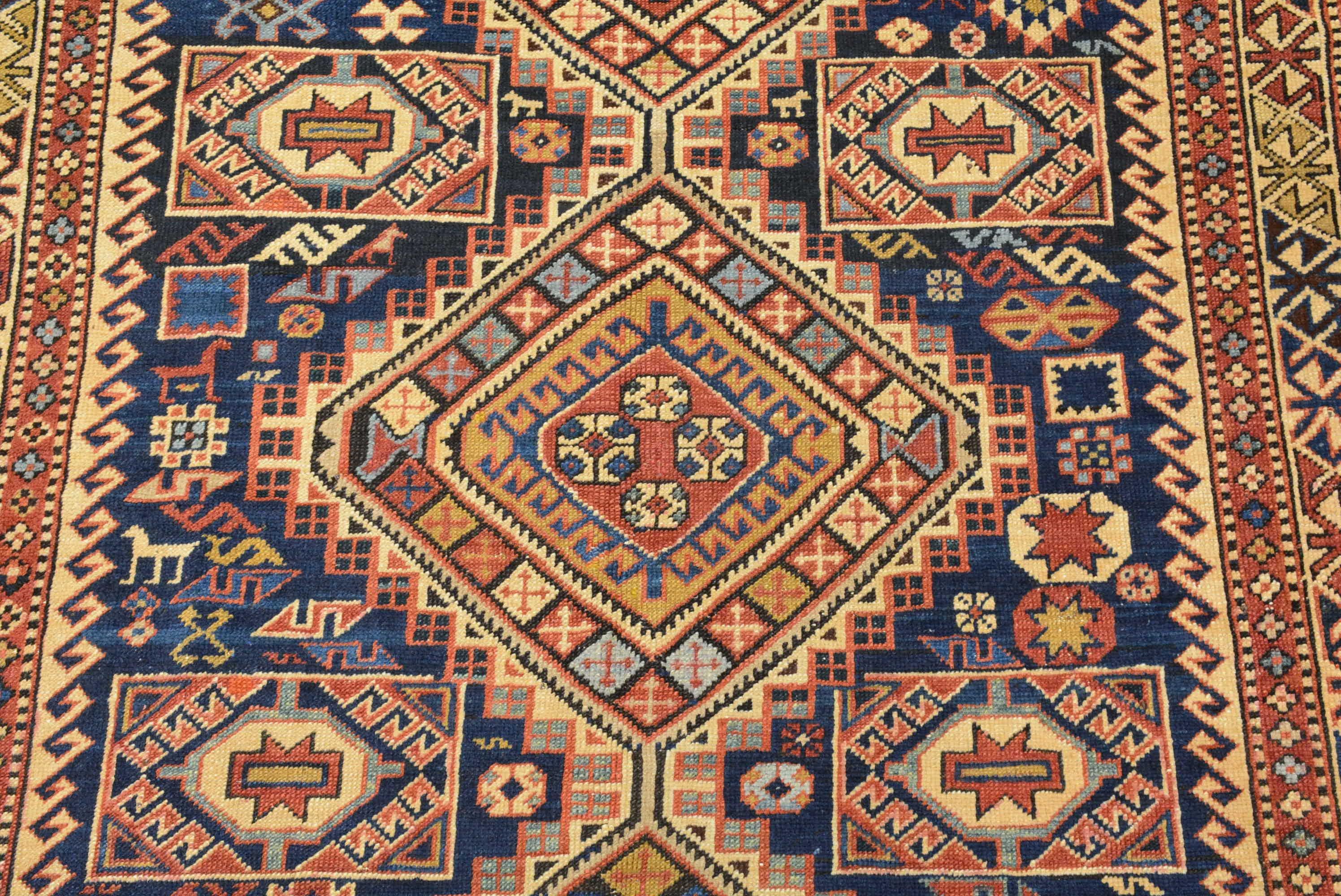 Armenian Antique Caucasian Shirvan Rug For Sale