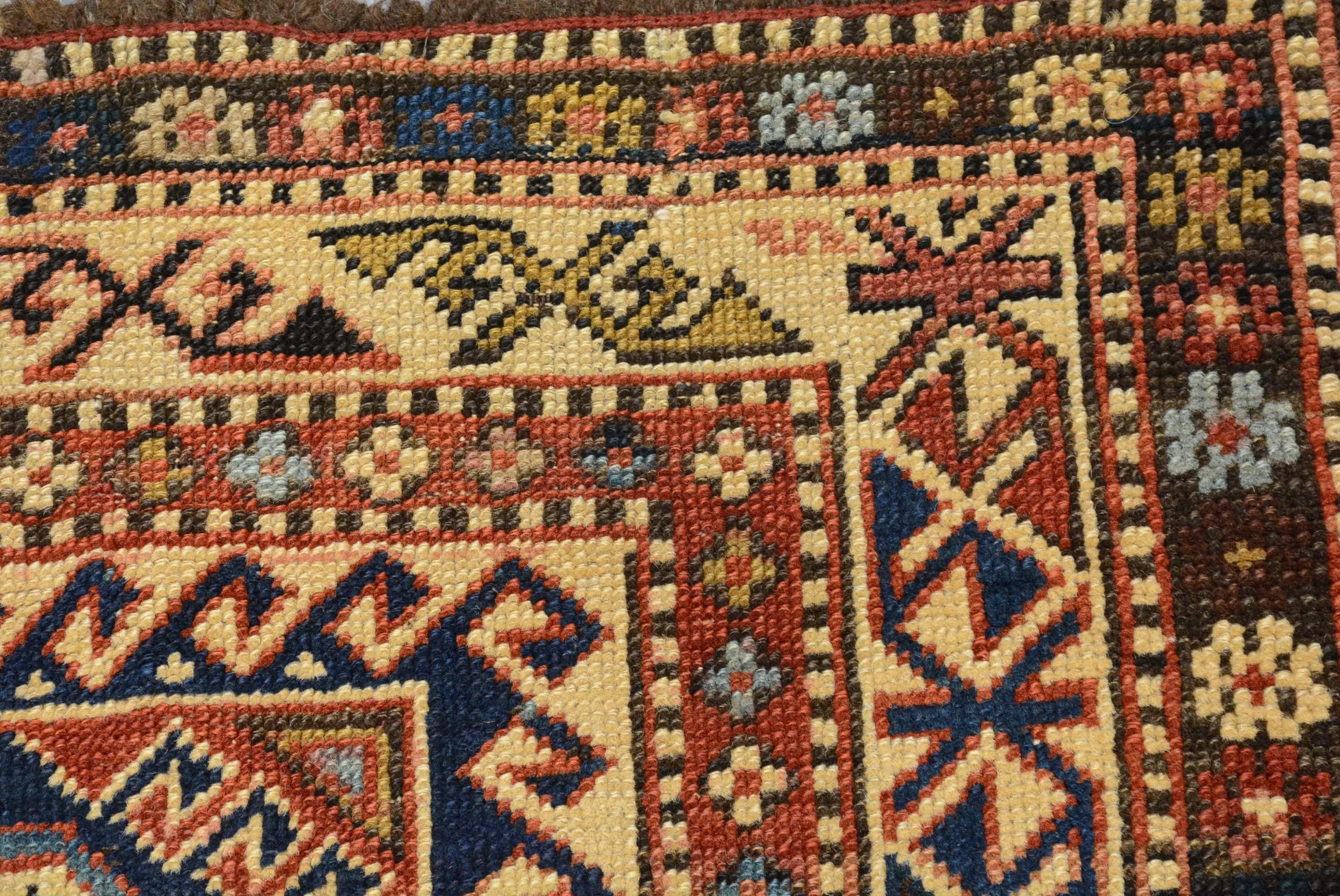 Antique Caucasian Shirvan Rug In Good Condition For Sale In Closter, NJ
