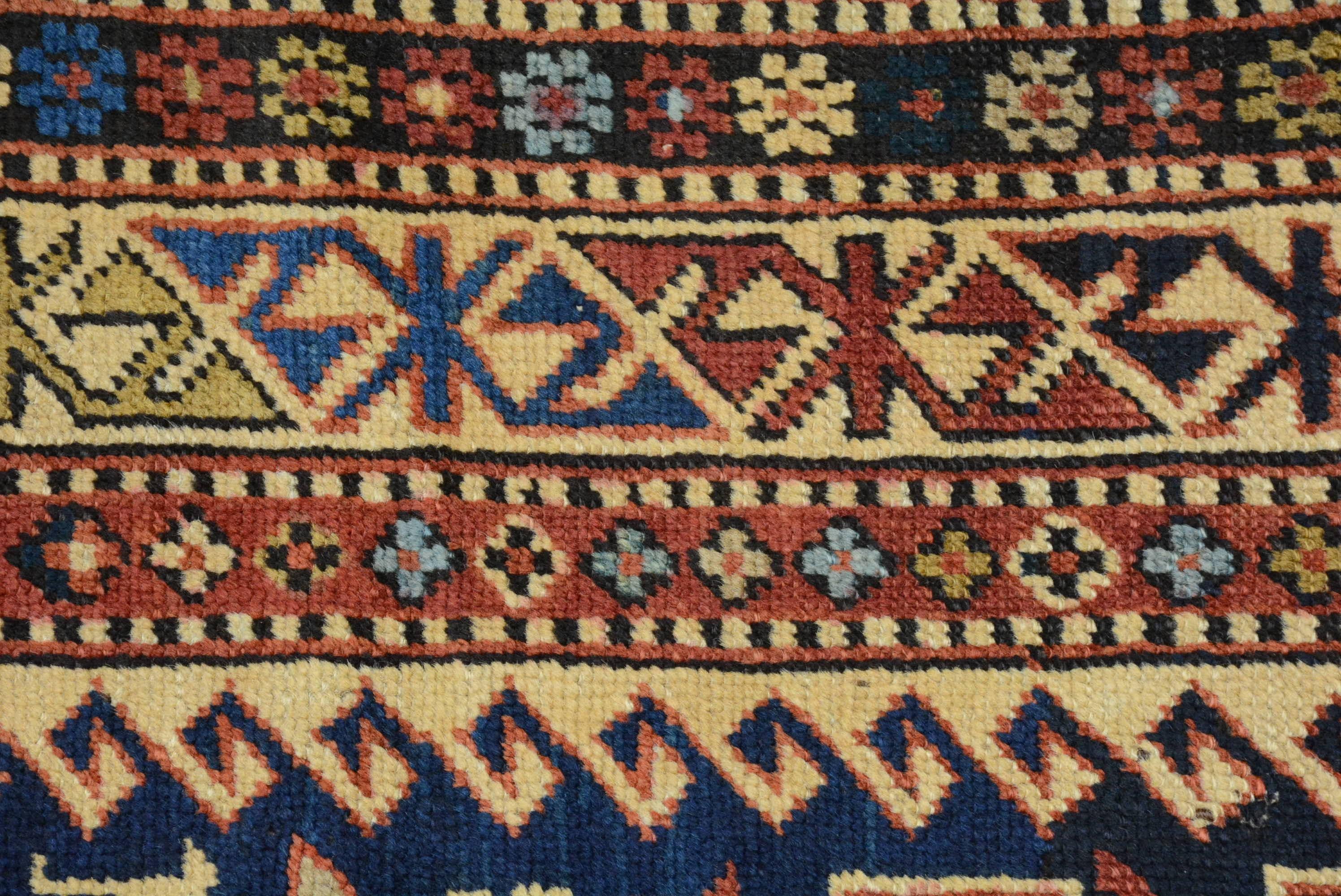 Antique Caucasian Shirvan Rug For Sale 1
