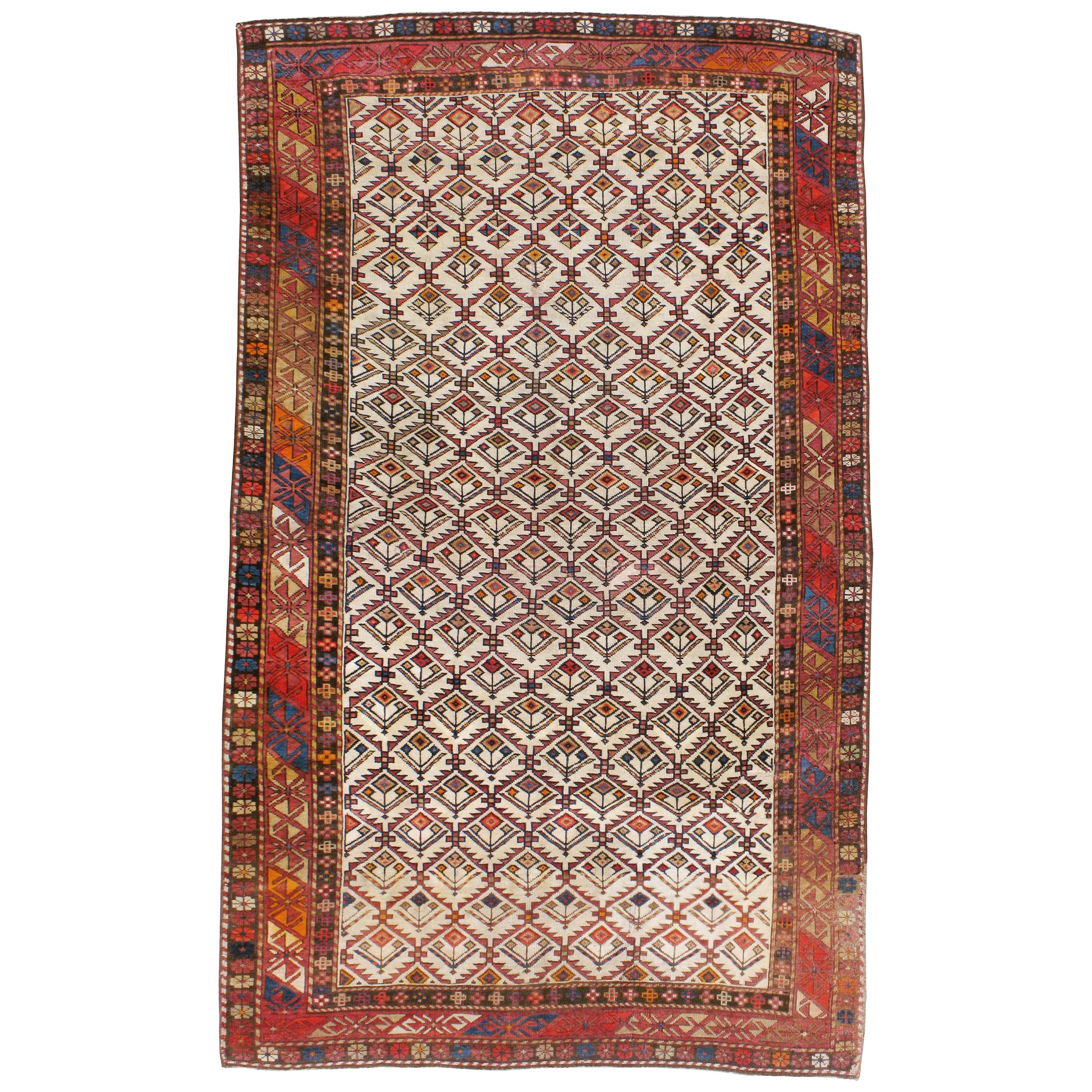 Antique Caucasian Marasali Shirvan Prayer Rug at 1stDibs