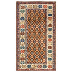 Antique Late 19th Century Caucasian Karabagh Carpet ( 3'10" x 6'6" - 116 x 198 )