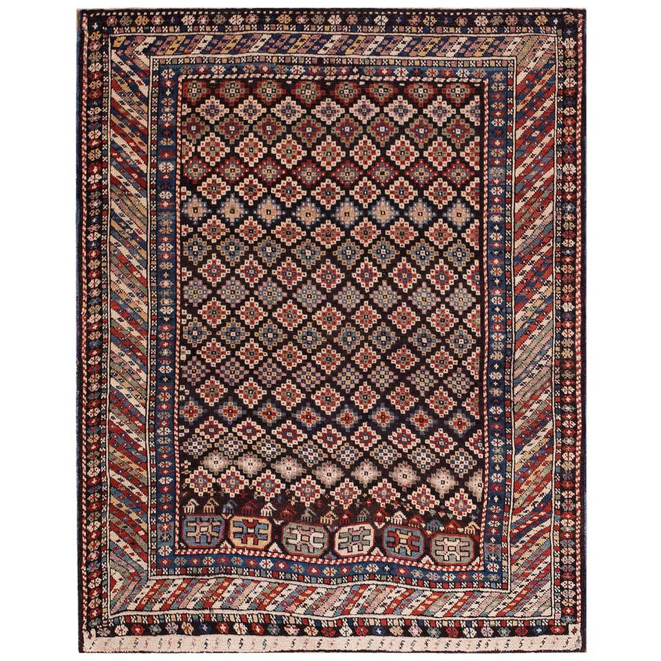 Antique Caucasian Shirvan Flat-Weave Rug For Sale at 1stDibs
