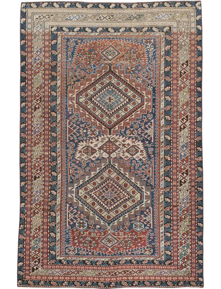 Antique Caucasian Shirvan Rug For Sale