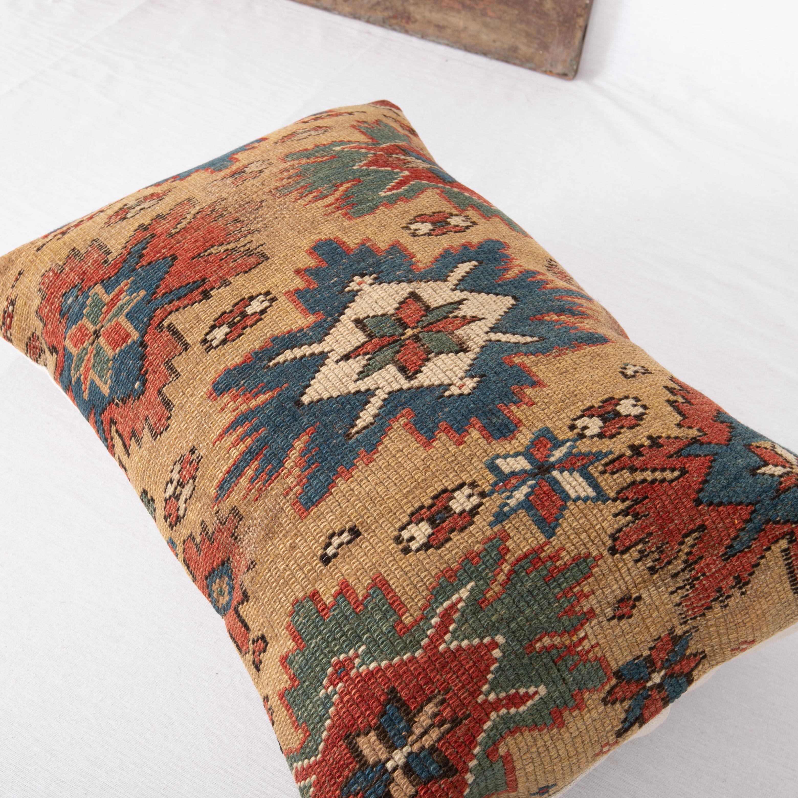 19th Century Antique Caucasian Shirvan Rug Pillow Late 19th C For Sale