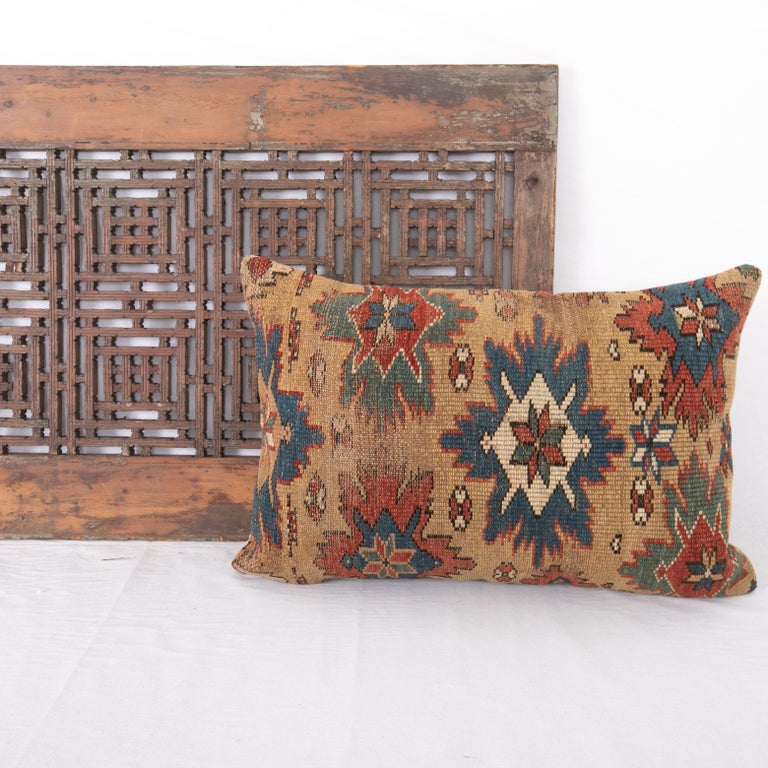 Antique Caucasian Shirvan Rug Pillow Late 19th C For Sale at 1stDibs