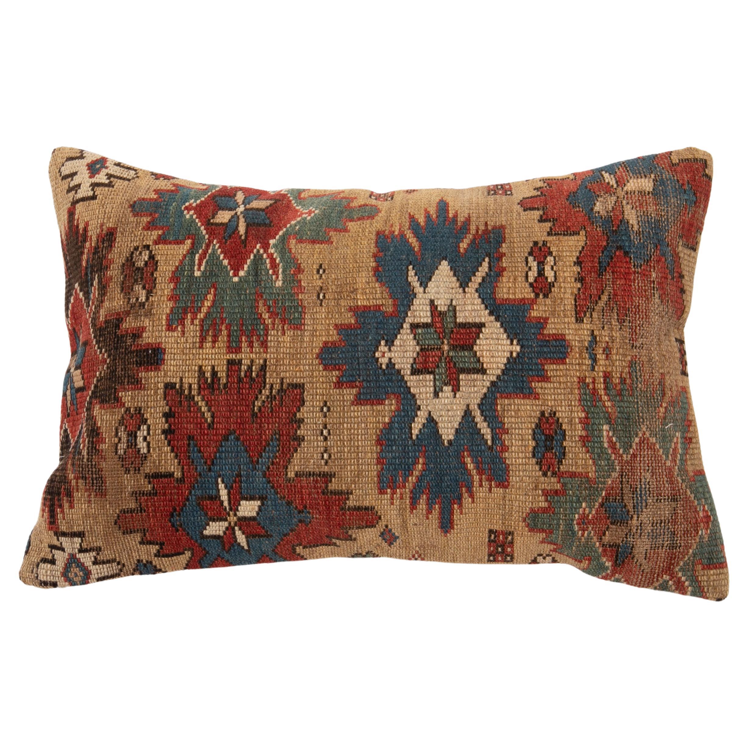Antique Caucasian Shirvan Rug Pillow Late 19th C For Sale