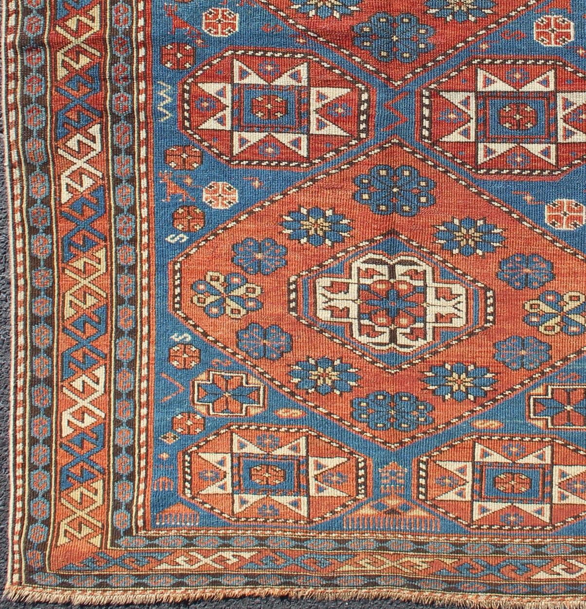 antique caucasian karaghashli rug