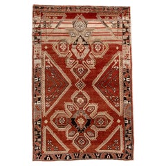 Antique Caucasian Shirvan Rug with Geometric Medallions