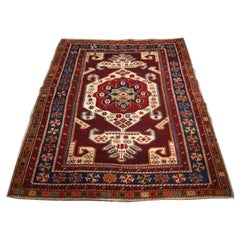 Antiker kaukasischer Schirwan-Teppich mit „Gymyl“-Muster, um 1900