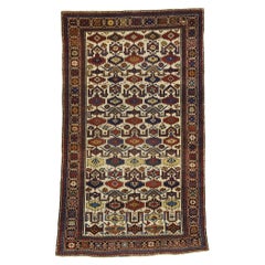 Antique Caucasian Shirvan Rug with Modern Tribal Style