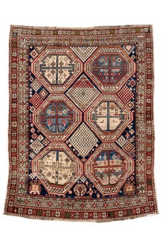 Antique Caucasian Shirvan Rug with Octagonal Medallion Design
