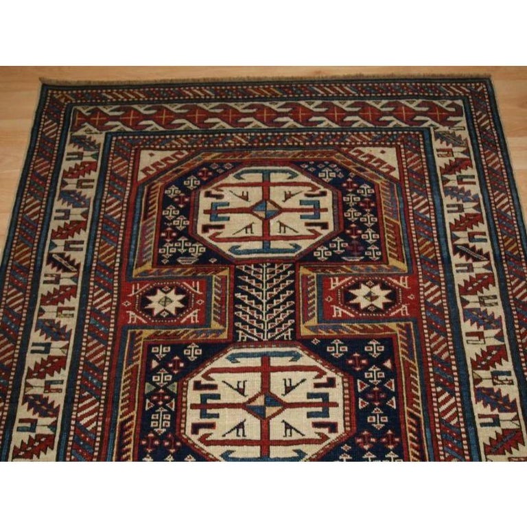 Antique Caucasian Shirvan Rug with 'Surahani' Garden Design, Late 19th