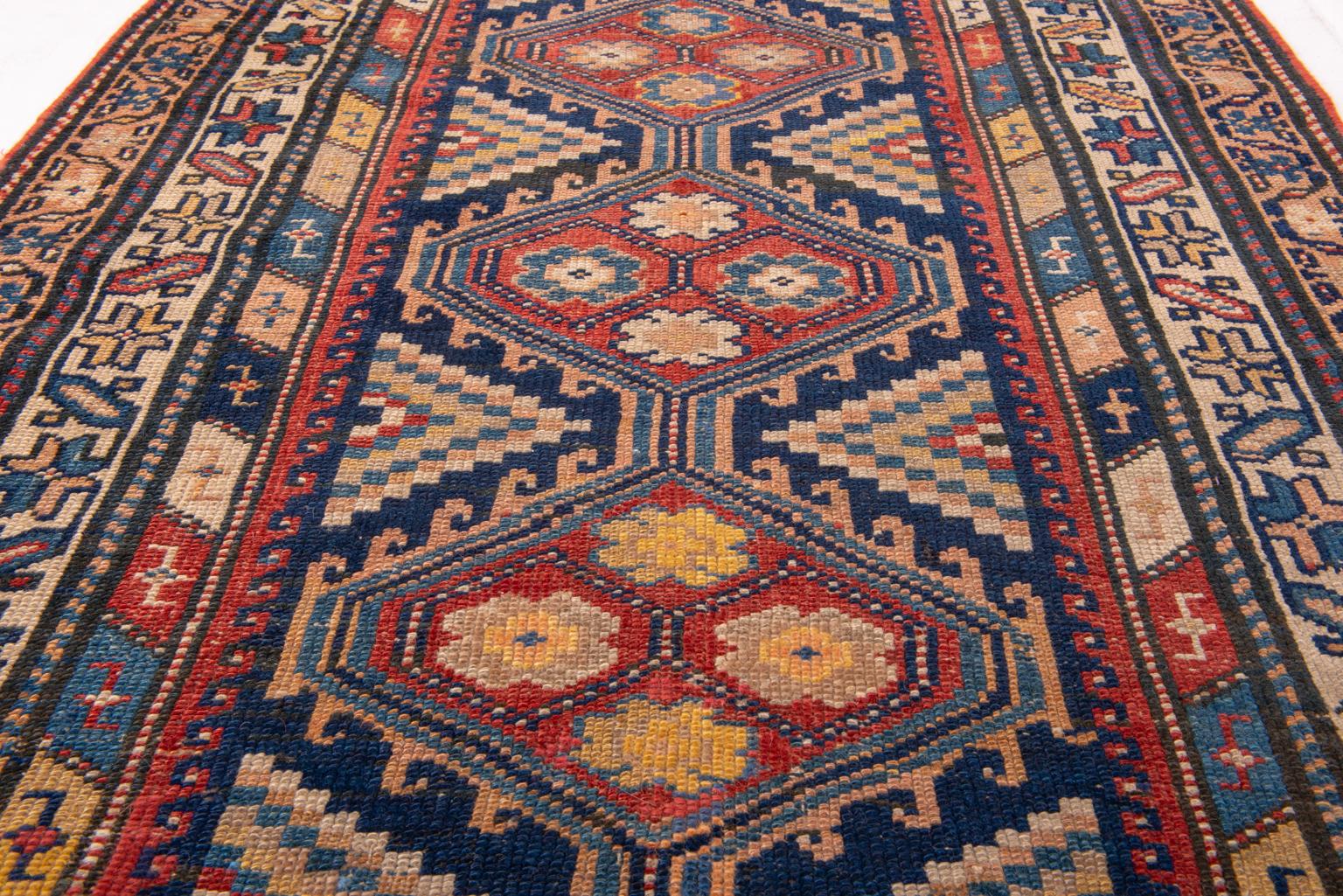 Antique Caucasian Shirvan Runner For Sale 5