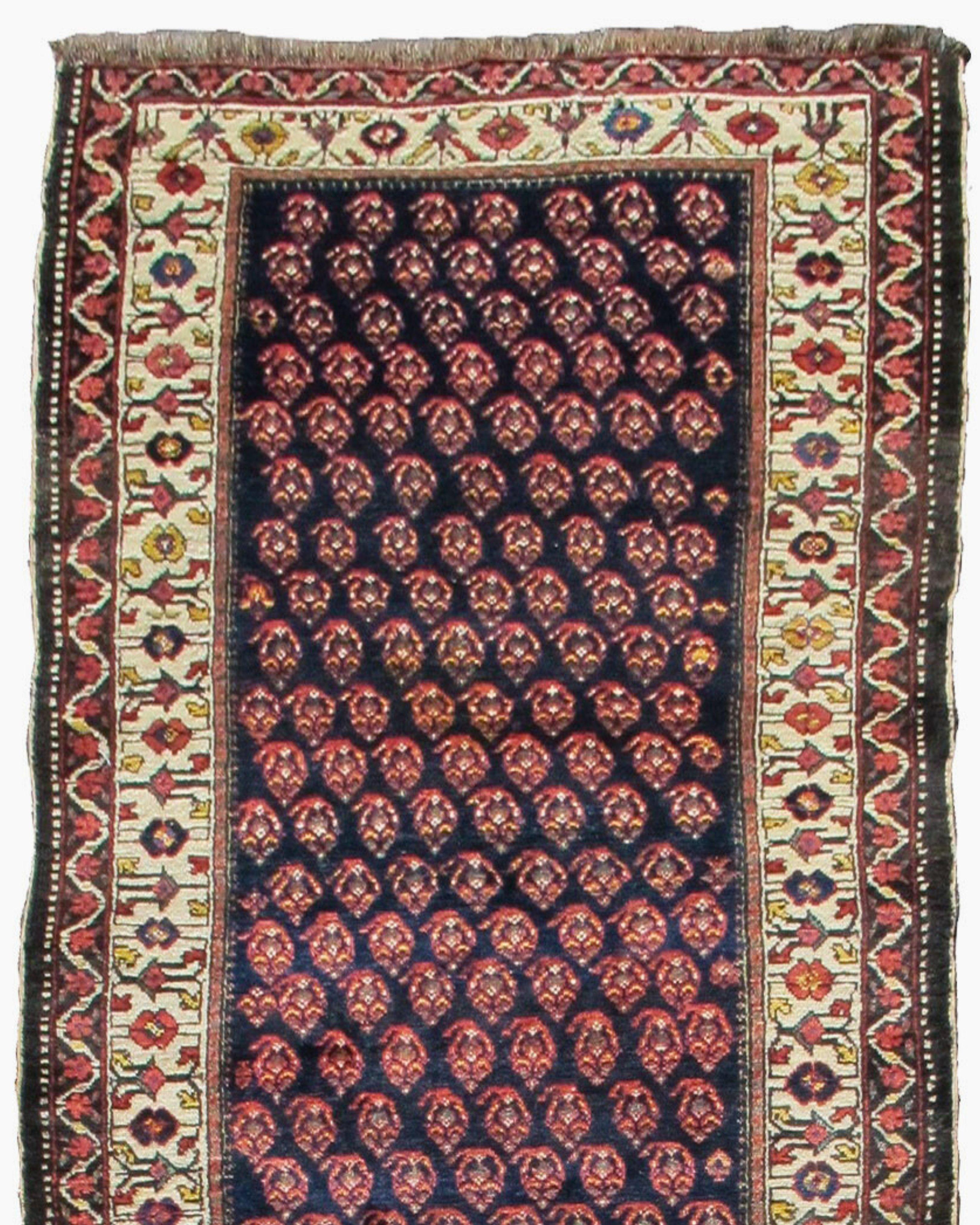 Hand-Woven Antique Caucasian Shirvan Runner, Late 19th Century For Sale