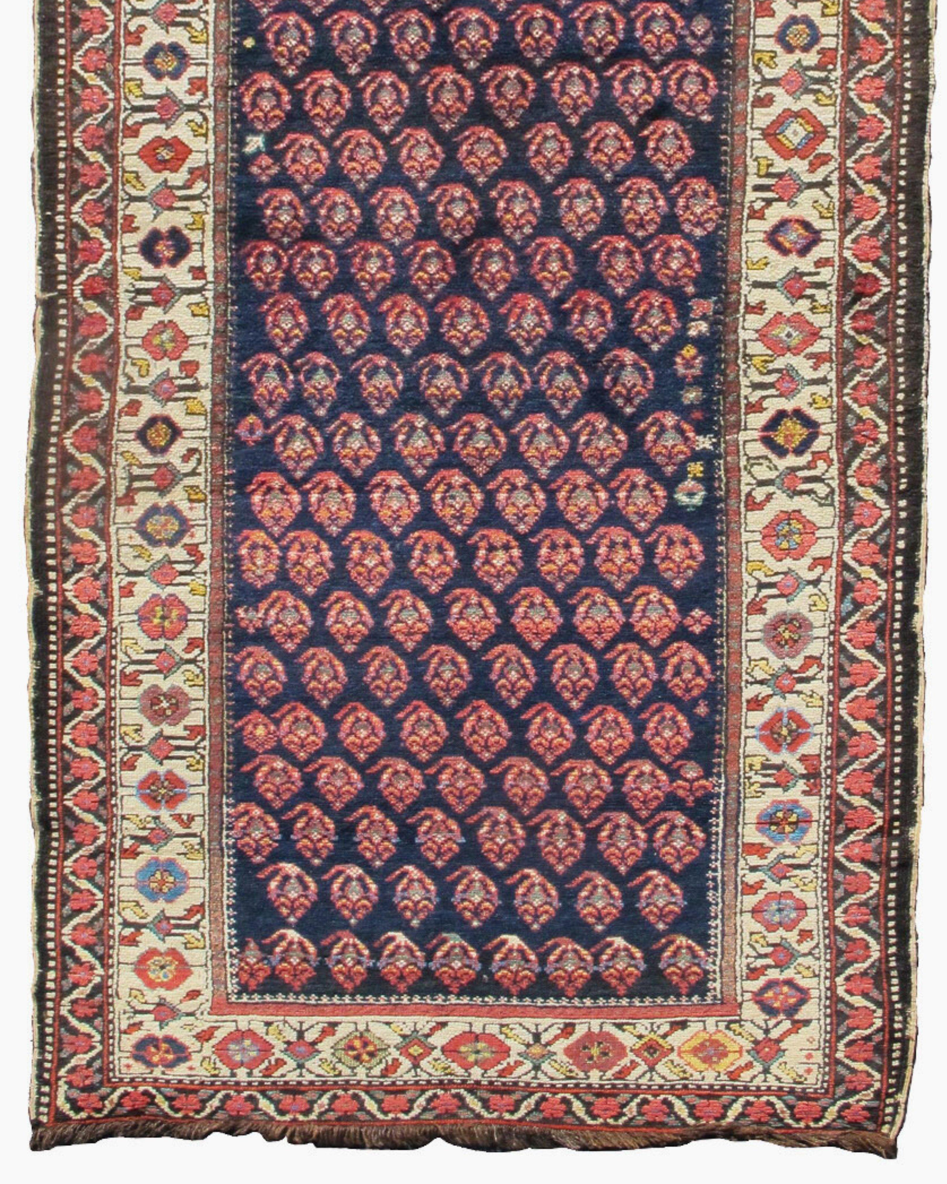 Wool Antique Caucasian Shirvan Runner, Late 19th Century For Sale