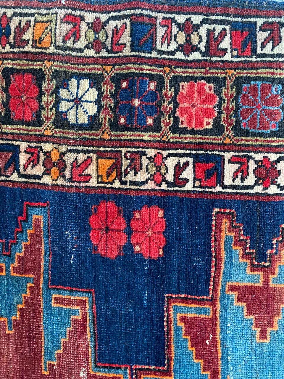 Bobyrug's schöne antike kaukasische Shirwan Chichi Teppich (Wolle) im Angebot