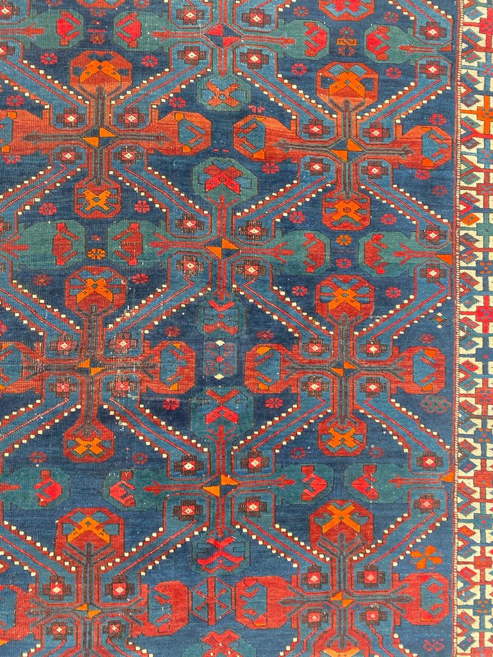 Schöner antiker Shirwan-Kouba-Teppich mit schönem geometrischem Muster und schönen natürlichen Farben, komplett handgeknüpft mit Wollsamt auf Wollfond.

✨✨✨

