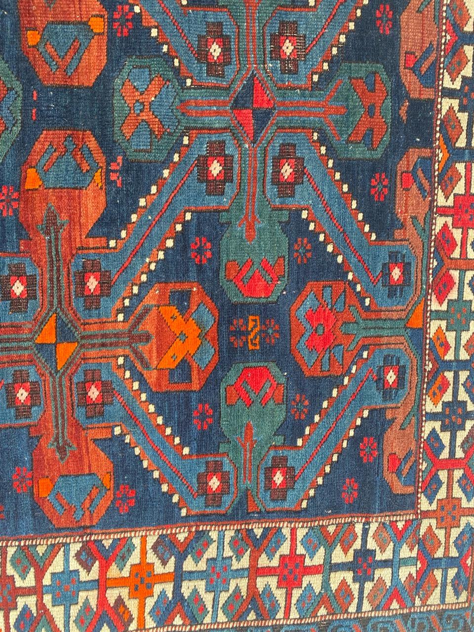 Bobyrug's Antiker Kaukasischer Schirwan Kouba Teppich (Handgeknüpft) im Angebot