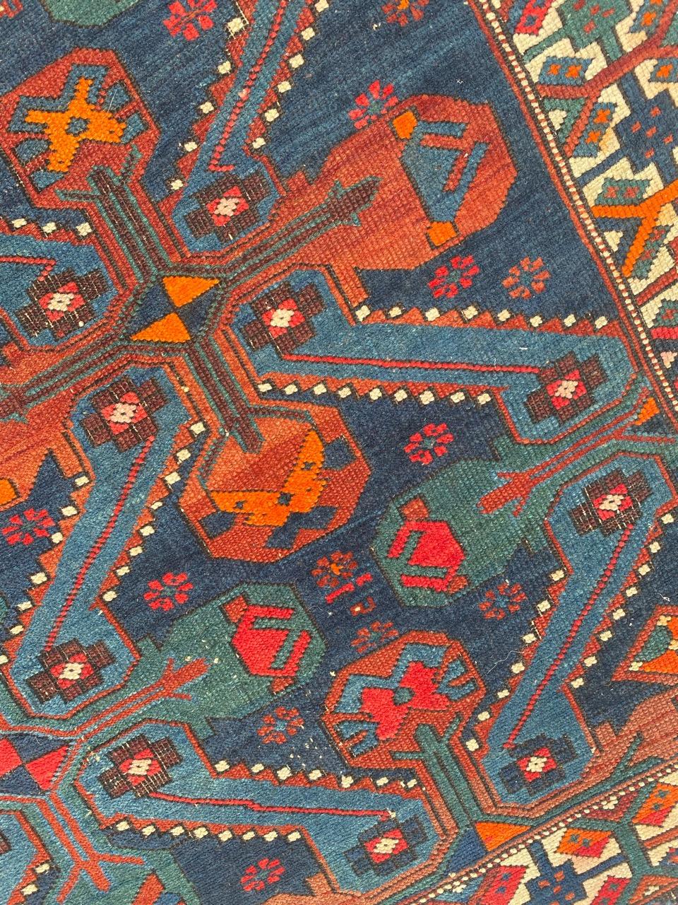 Bobyrug's Antiker Kaukasischer Schirwan Kouba Teppich im Zustand „Gut“ im Angebot in Saint Ouen, FR
