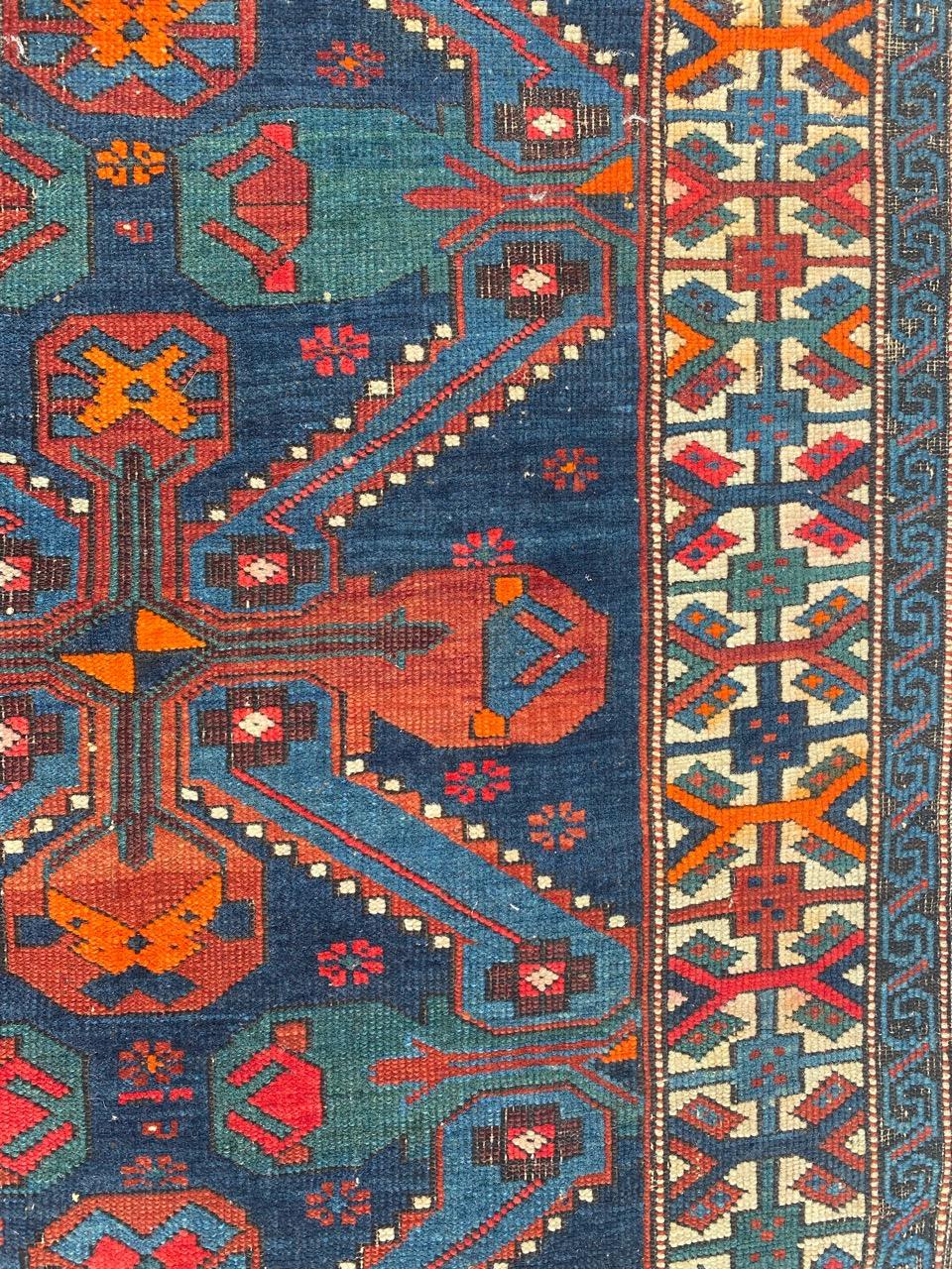 Alfombra antigua caucásica Shirwan Kouba de Bobyrug siglo XX en venta