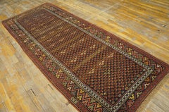 Antique Caucasian Soumak Rug 3' 8" x 9' 2"