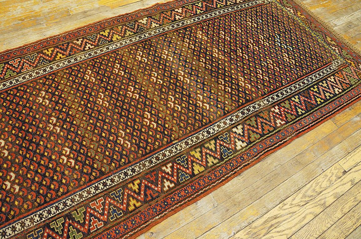 Late 19th Century Antique Caucasian Soumak Rug 3' 8