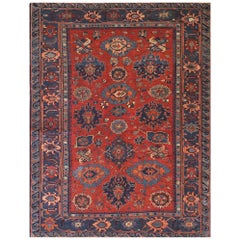 19th Century Caucasian Soumak Carpet with Harshang Design (4
10"x6
4" - 147x193)