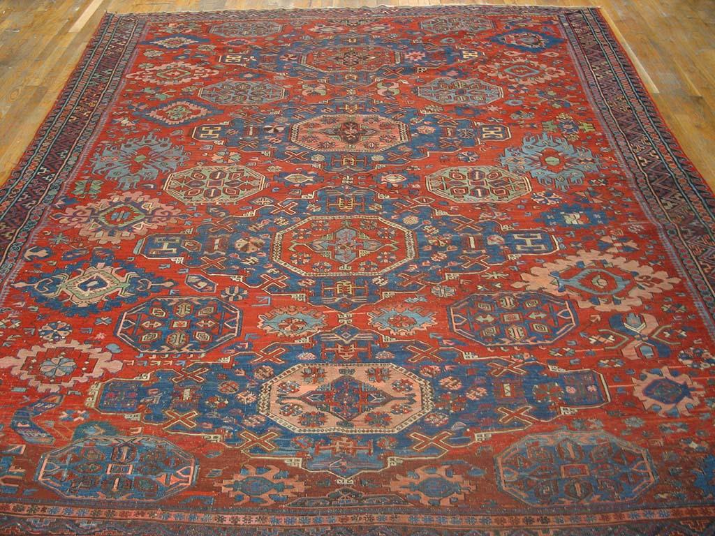 Sumak Early 20th Century Caucasian Soumak Carpet ( 8'6